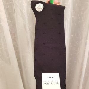 Perry Ellis Portfolio Dress Socks Black NWT